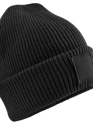 Beechfield Kids Deep Cuffed Tonal Patch Beanie