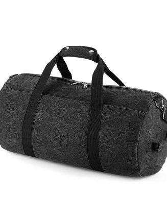 BagBase Vintage Canvas Barrel Bag