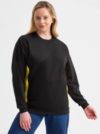 Uneek Clothing Two Tone Crew Neck Sweatshirt